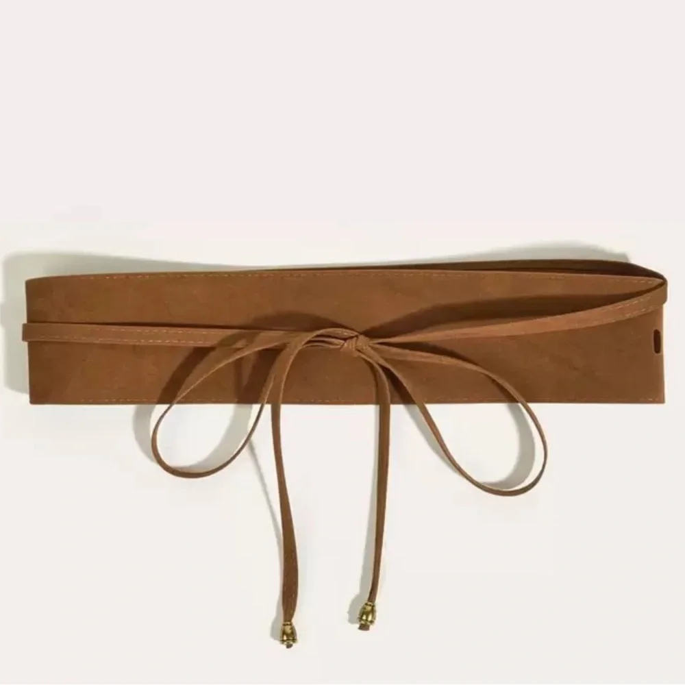 Elegant Brown Western Cowgirl Waist Belt for Women